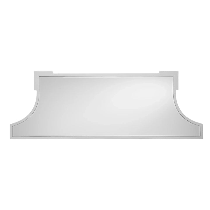 Glenview Glam Mirrored Console Table - Matte Silver - AmericanHomeFurniture