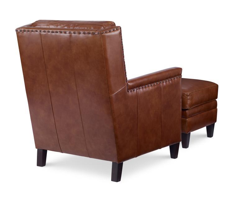 Century - Century Trading Company Bernard Chair & Ottoman - PLR-13CO-RUSSETT | American Home Furniture