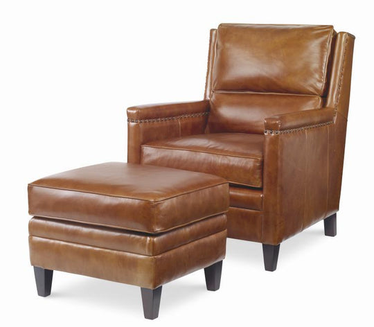 Century - Century Trading Company Bernard Chair & Ottoman - PLR-13CO-RUSSETT | American Home Furniture