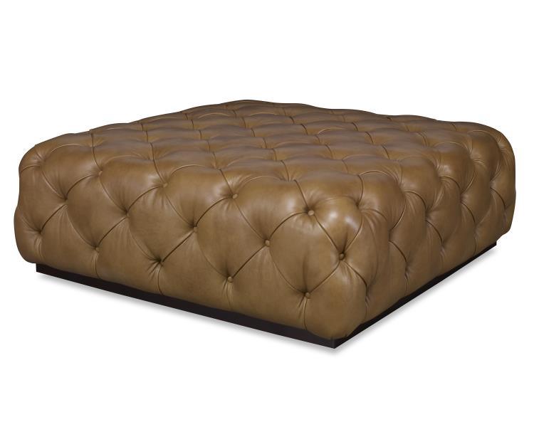 Century - Century Trading Company Rueben Tufted Cocktail Ottoman - PLR-14903-WHEAT | American Home Furniture