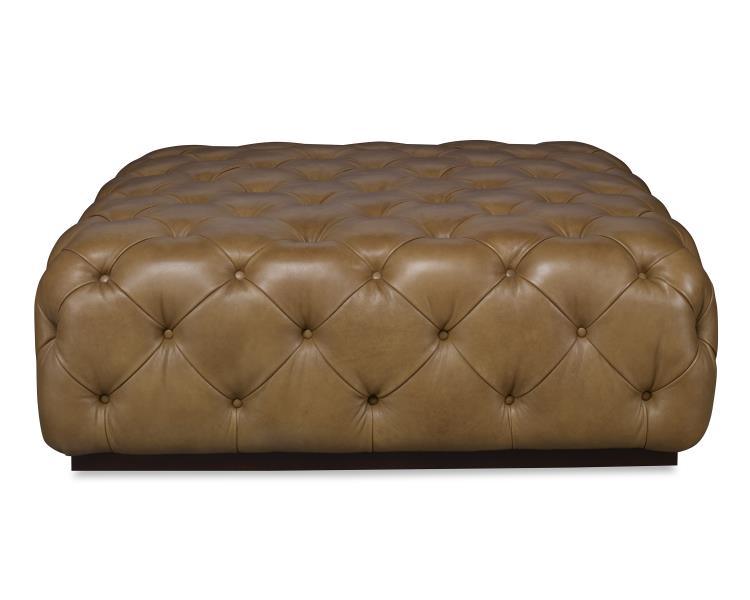 Century - Century Trading Company Rueben Tufted Cocktail Ottoman - PLR-14903-WHEAT | American Home Furniture