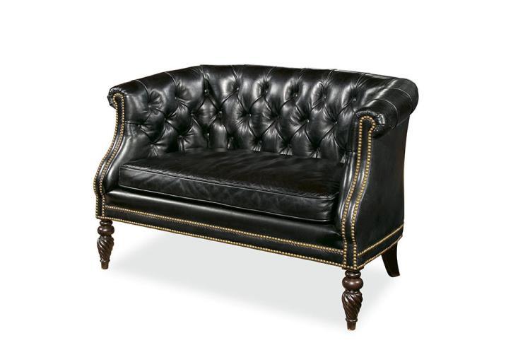 Century - Century Trading Company Beverly Settee - PLR-3004-NOIR | American Home Furniture