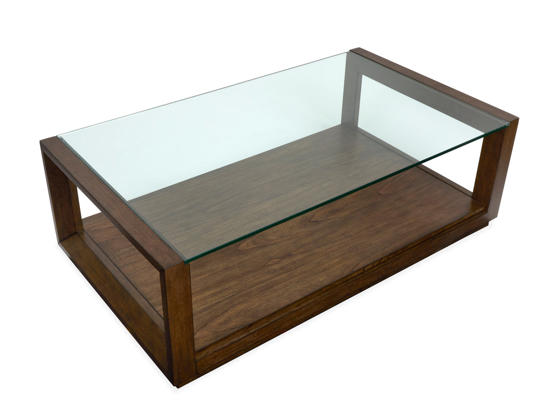 Sebastian Cinnamon Rectangular Cocktail Table With Casters - T6361-43