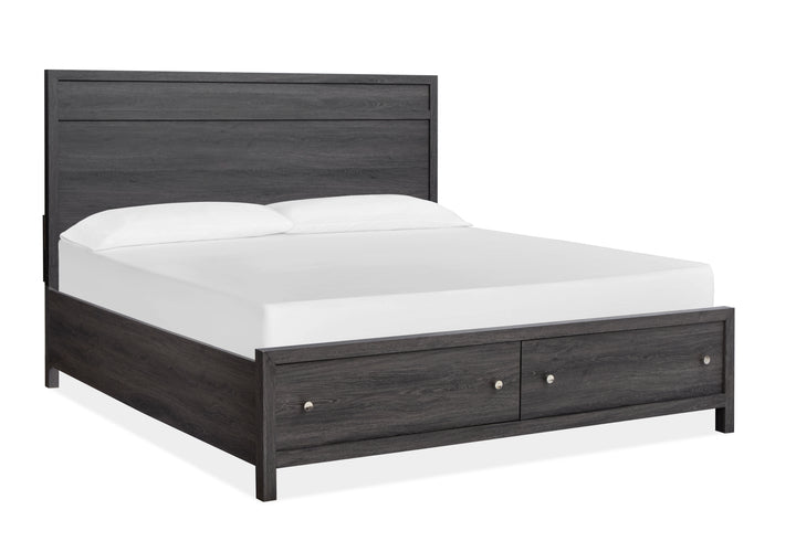 Merrifield Raisin Black Queen Panel Storage Bed - B6308-54A