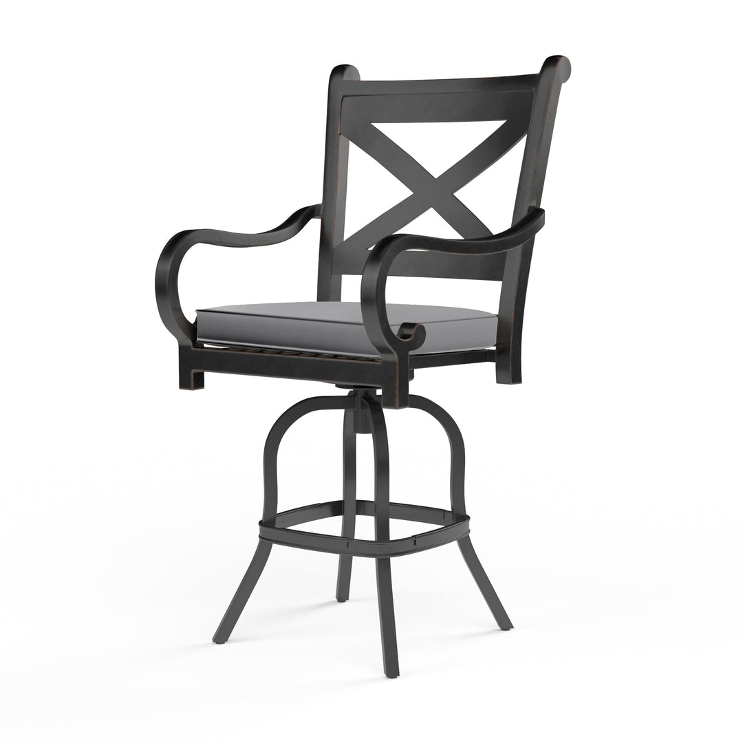 Monterey Barstool in Canvas Granite w/ Self Welt