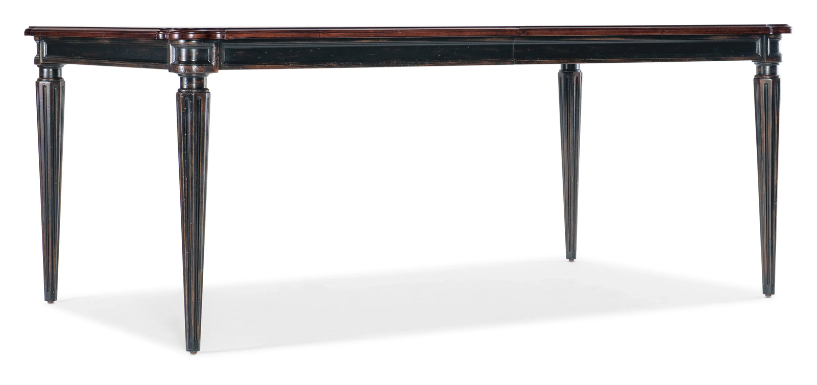 American Home Furniture Hooker Furniture Charleston Rectangle Leg Dining Table w-2-22in Leaves