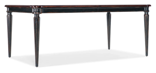 American Home Furniture Hooker Furniture Charleston Rectangle Leg Dining Table w-2-22in Leaves