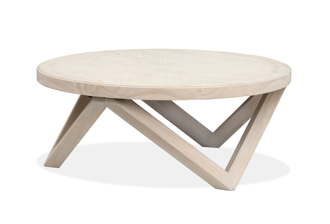 Bostwick Coconut Cream Round Cocktail Table - T6340-45