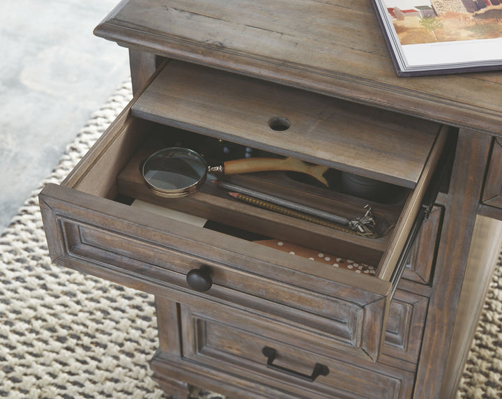 Lancaster Dovetail Grey Executive Desk - H4352-02