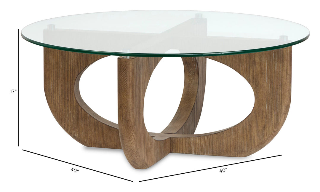 Lainey Almond Round Cocktail Table - T5951-45