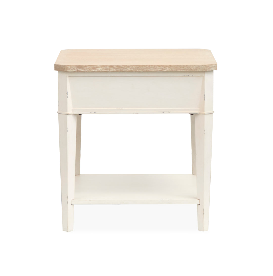 Echo Isles Sea Pearl And Driftwood Rectangular End Table - T6310-03