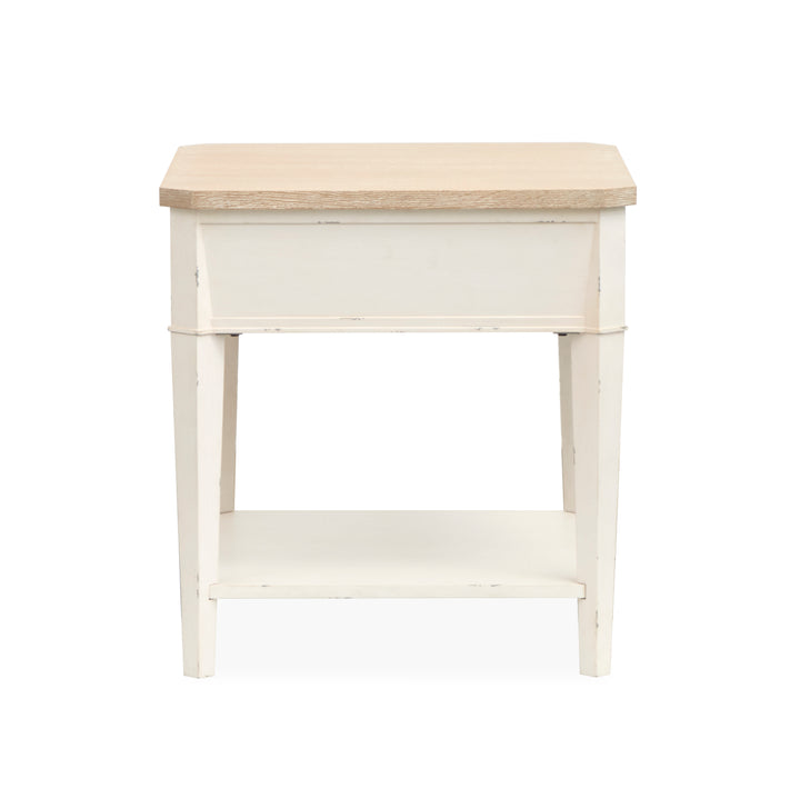Echo Isles Sea Pearl And Driftwood Rectangular End Table - T6310-03