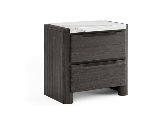 Keaton Black Drawer Nightstand - B6614-01