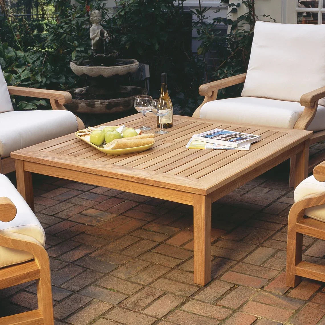 Kingsley Bate Classic 43.5" Square Coffee Table OUTDOOR COFFEE TABLES