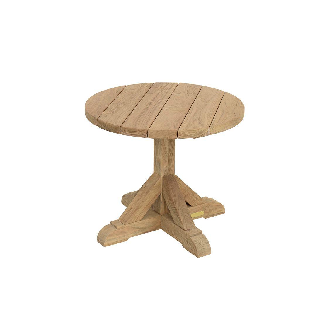 Kingsley Bate Provence 24" Round Side Table Distressed/Rustic OUTDOOR ACCENT TABLES
