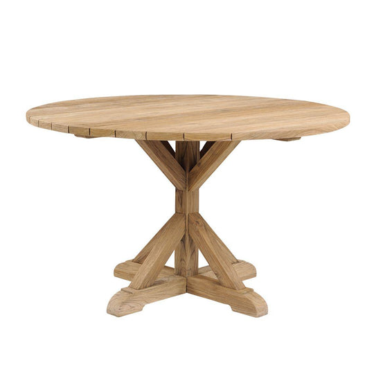 Kingsley Bate Provence 50" Round Dining Table Distressed/Rustic OUTDOOR DINING TABLES