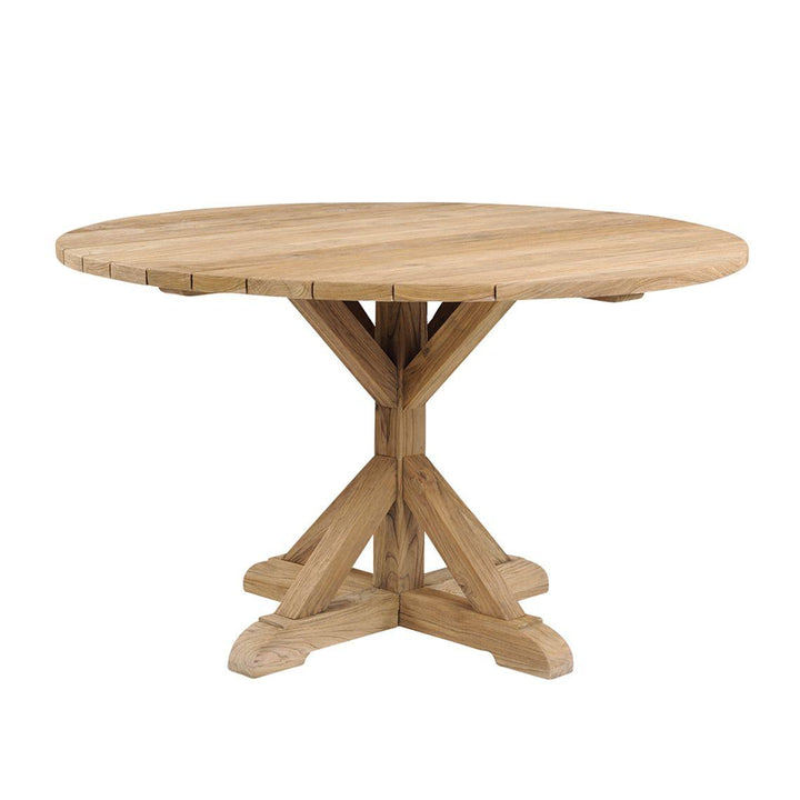 Kingsley Bate Provence 50" Round Dining Table Distressed/Rustic OUTDOOR DINING TABLES