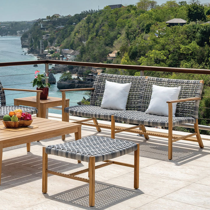 Catherine Club Ottoman Teak