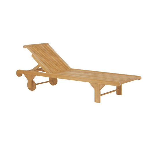 Kingsley Bate Nantucket Adj. Chaise Lounge W/Wheels OUTDOOR CHAISE LOUNGES