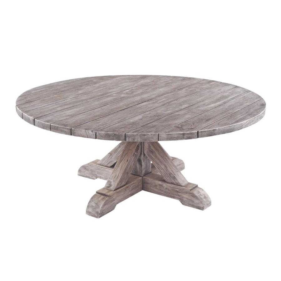 Kingsley Bate Provence 42" Rd. Coffee Table - Distressed/Painted OUTDOOR COFFEE TABLES