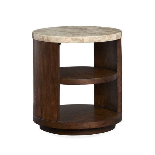 Mcpherson Burnt Umber Round End Table - T6351-05