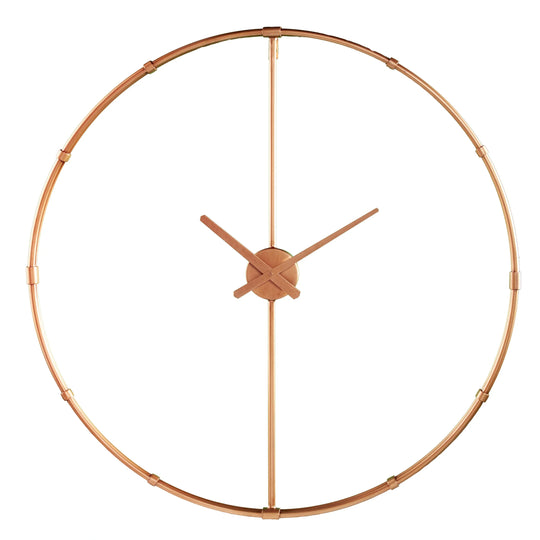 SEI Furniture Duzen Large Metal Clock CLOCKS