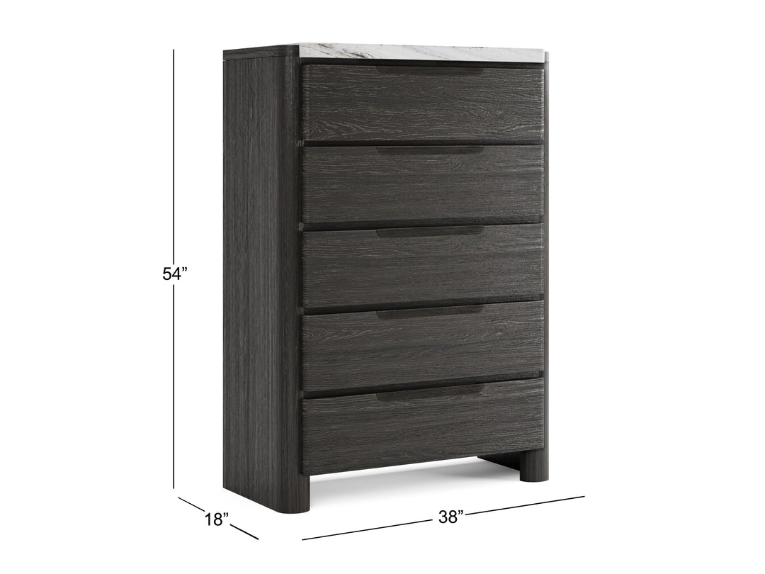 Keaton Black Drawer Chest - B6614-10