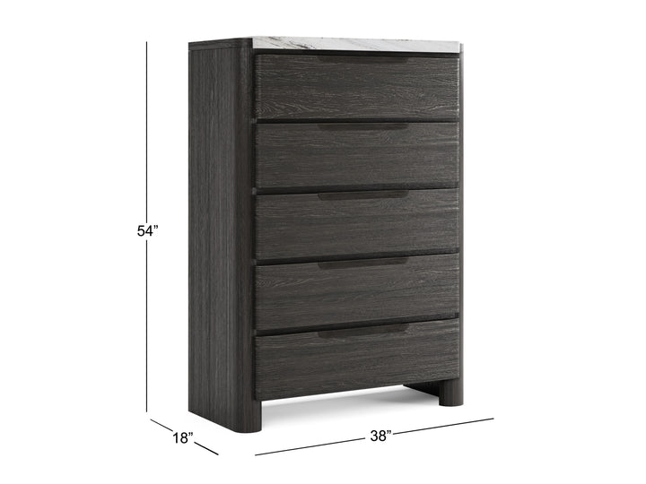 Keaton Black Drawer Chest - B6614-10