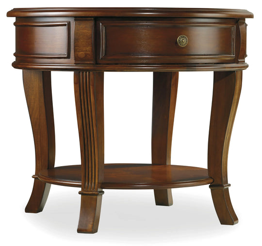American Home Furniture Hooker Furniture Brookhaven Round Lamp Table