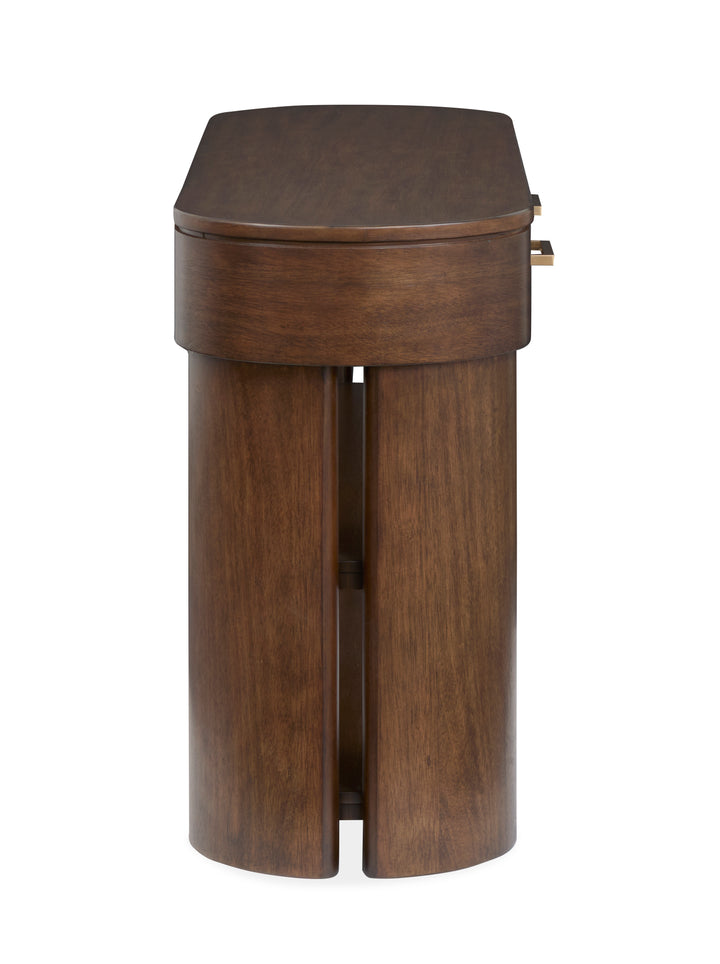 Holloway Toasted Almond Oval Sofa Table - T6501-77
