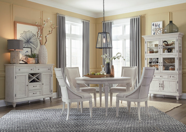 Newport Alabaster Extendable Round Dining Table - D5430-25