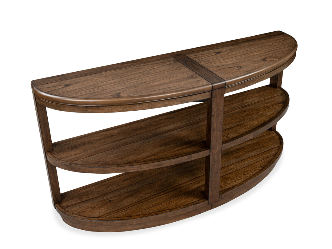 Connolly Brown Demilune Sofa Table - T6499-75