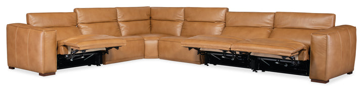 American Home Furniture | Hooker Furniture - Fresco 6 Seat Power Recline Sectional 3-PWR