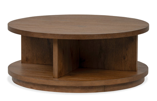 Oswald Brown Round Cocktail Table - T6576-45