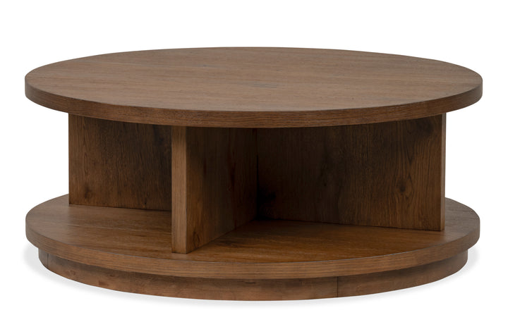 Oswald Brown Round Cocktail Table - T6576-45
