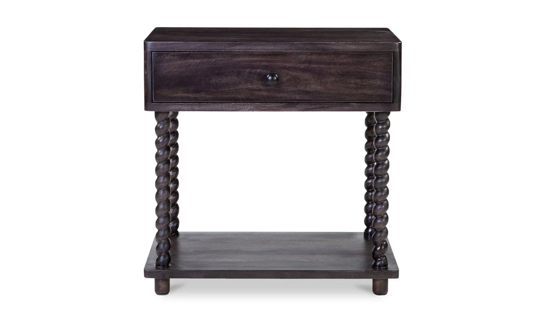 Tabitha Nightstand Dark Brown - AmericanHomeFurniture