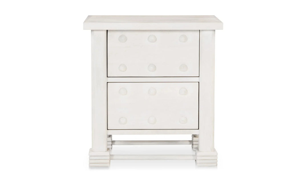 Clement Nightstand Whitewashed - AmericanHomeFurniture