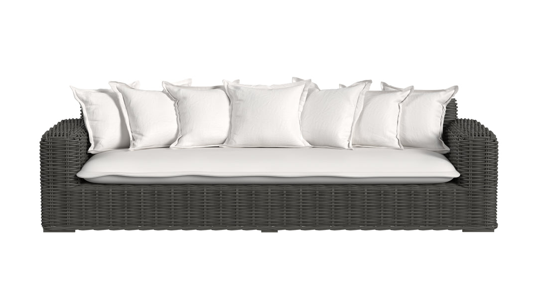 Cabo Sofa in Soothe Pearl w/ Flange Welt