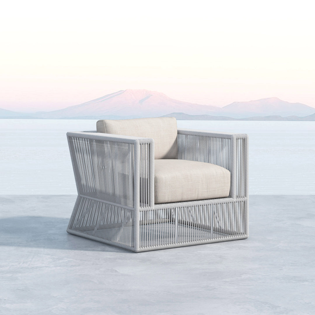 American Home Furniture | Sunset West - Miami Club Chair in Echo Ash w/ Self Welt