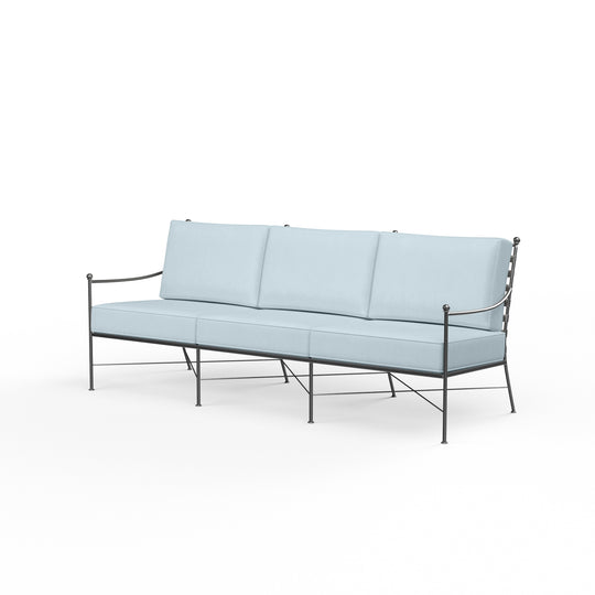 Provence Sofa in Canvas Skyline w/ Self Welt