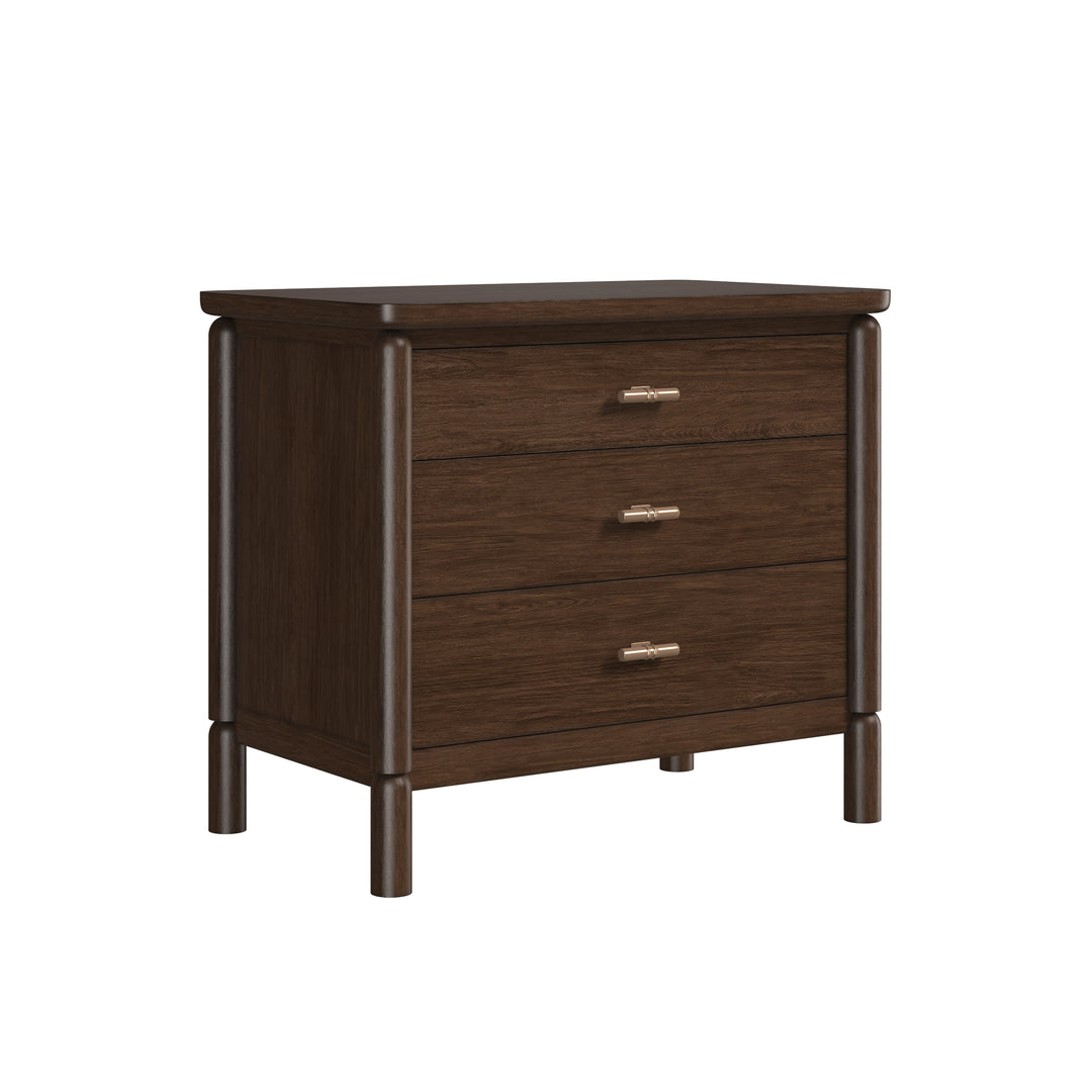 Verge 3 Drawer Nightstand