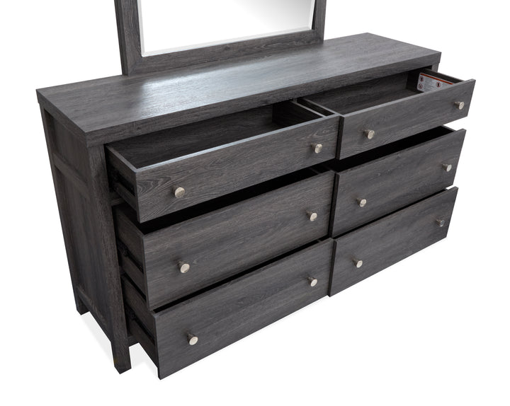 Merrifield Raisin Black Double Drawer Dresser - B6308-22