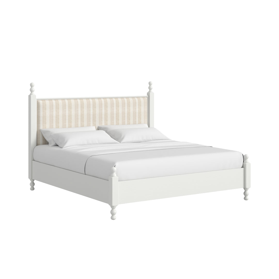 Haven QN Uph Finial Bed