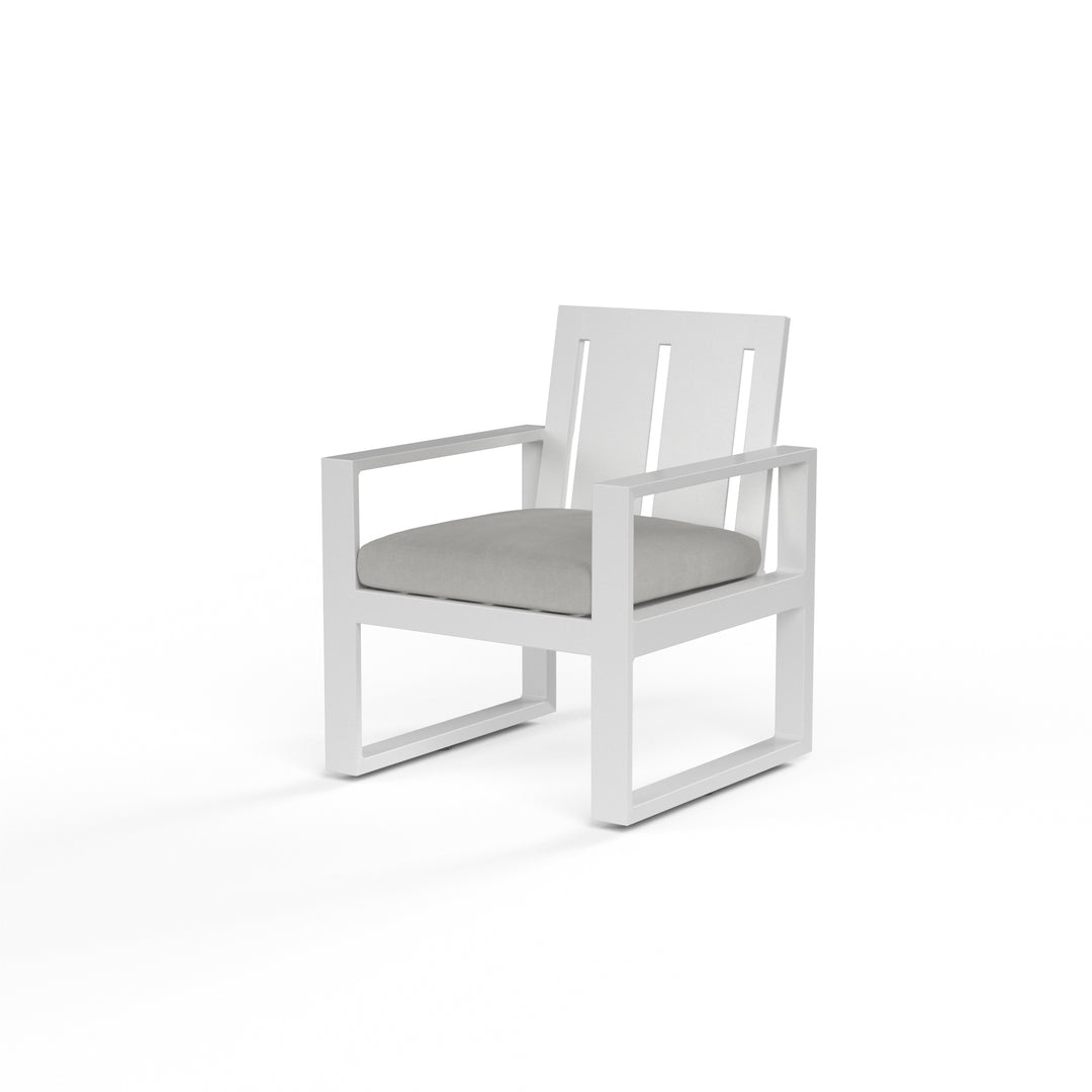 American Home Furniture | Sunset West - Newport Dining Chair in Cast Silver, No Welt