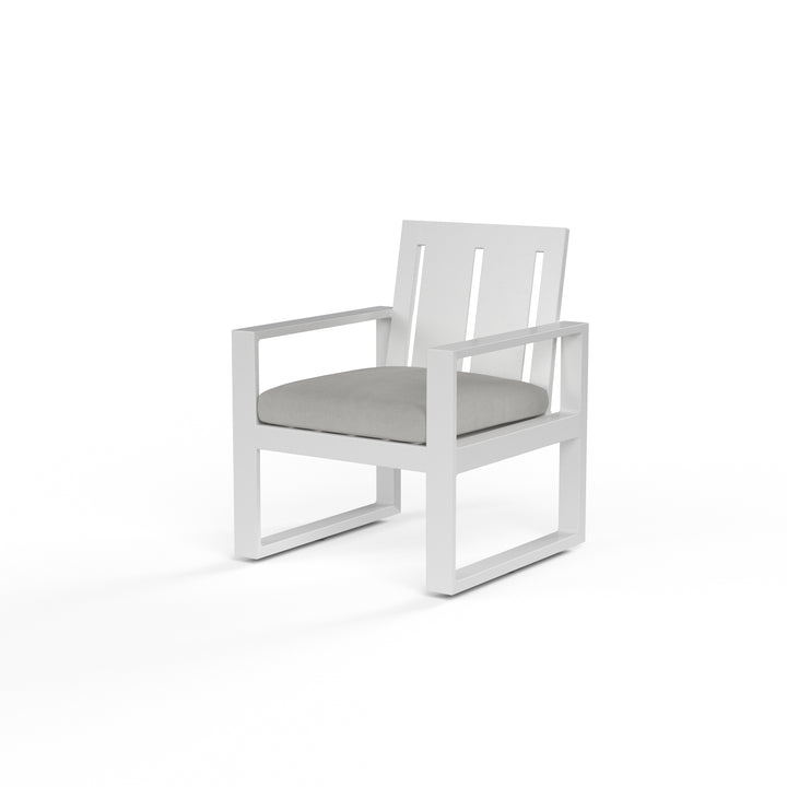 American Home Furniture | Sunset West - Newport Dining Chair in Cast Silver, No Welt