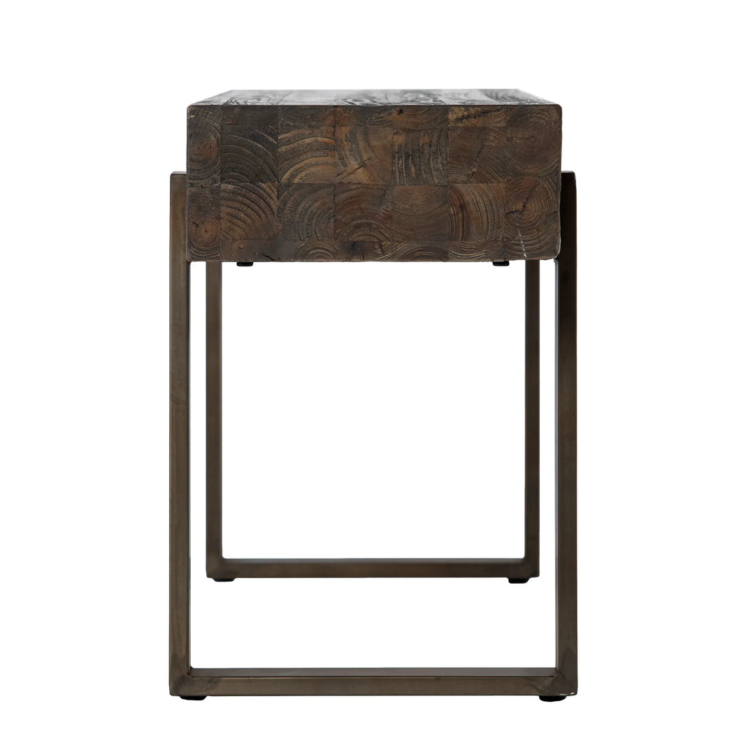 Dunlin Rustic Industrial Bench - AmericanHomeFurniture