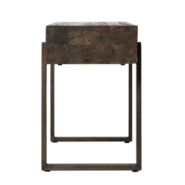 Dunlin Rustic Industrial Bench - AmericanHomeFurniture