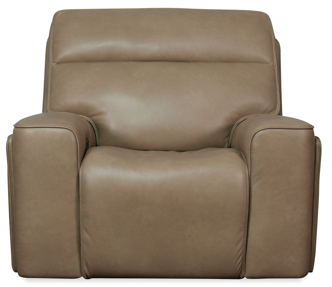 American Home Furniture Hooker Furniture Riverton Power Gliding Recliner with Power Headrest and Lumbar