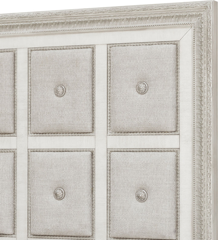 Camila Creamy White King Upholstered Bed - P269-BR-K3