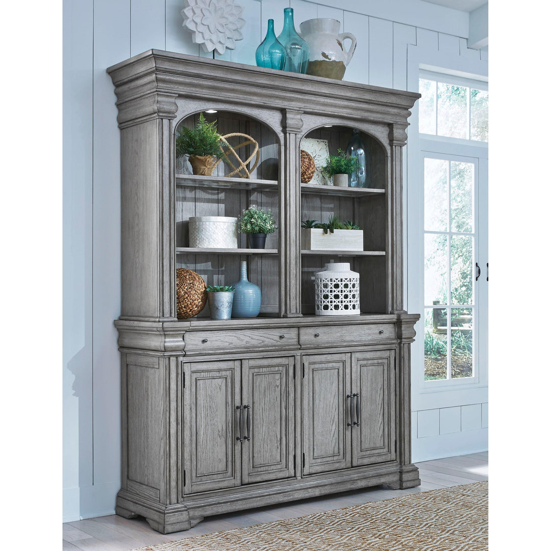 Madison Ridge Server and Hutch - AmericanHomeFurniture